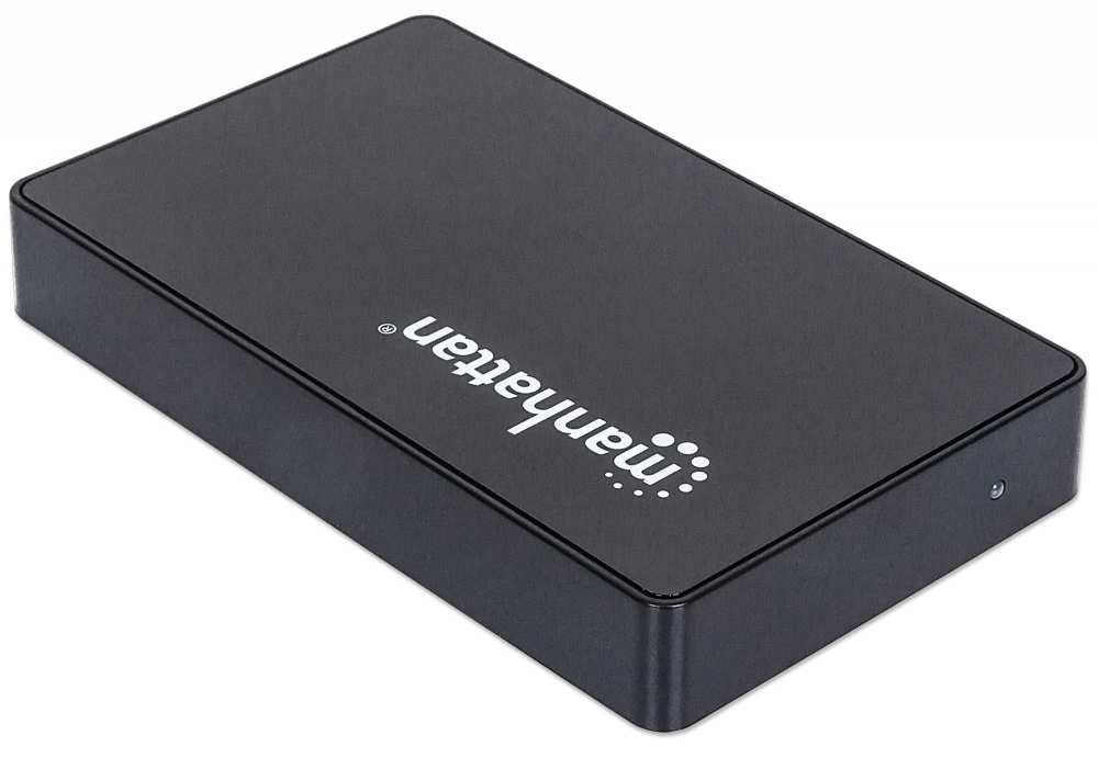 Manhattan 130349 caja para disco duro externo Caja de disco duro (HDD) Negro 2.5"