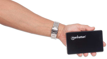 Manhattan 130349 caja para disco duro externo Caja de disco duro (HDD) Negro 2.5"