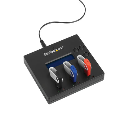 StarTech.com USBDUP12 duplicador de datos o soporte Duplicador de unidades flash USB Azul 2 copias