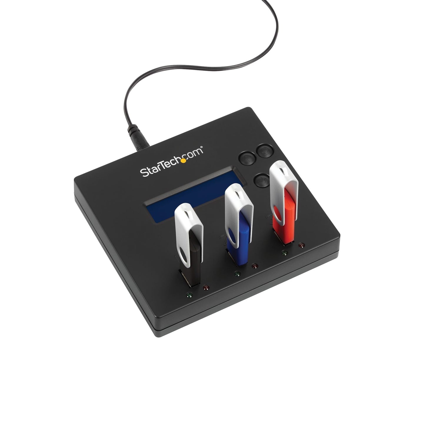 StarTech.com USBDUP12 duplicador de datos o soporte Duplicador de unidades flash USB Azul 2 copias
