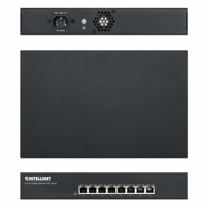 Intellinet 560641 dispositivo de redes Gigabit Ethernet (10/100/1000) Energía sobre Ethernet (PoE) Negro