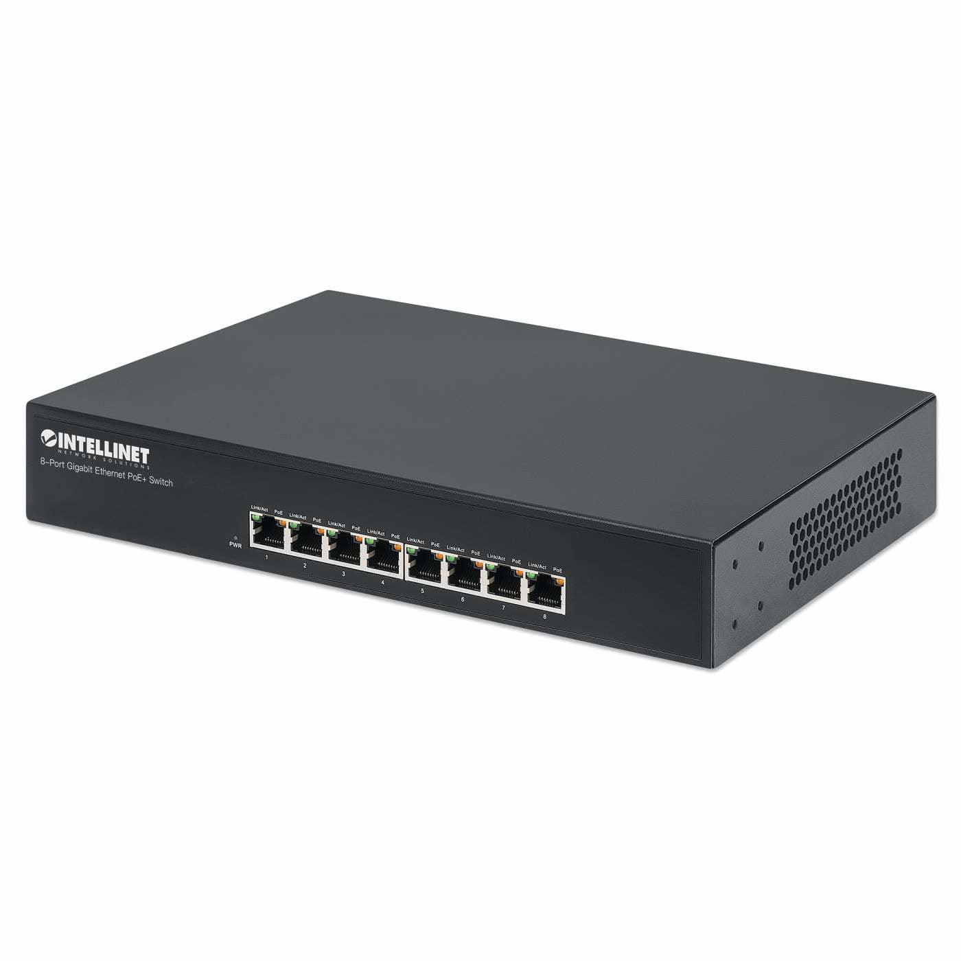 Intellinet 560641 dispositivo de redes Gigabit Ethernet (10/100/1000) Energía sobre Ethernet (PoE) Negro