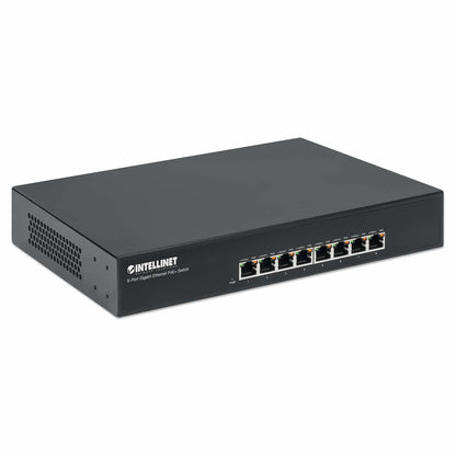 Intellinet 560641 dispositivo de redes Gigabit Ethernet (10/100/1000) Energía sobre Ethernet (PoE) Negro