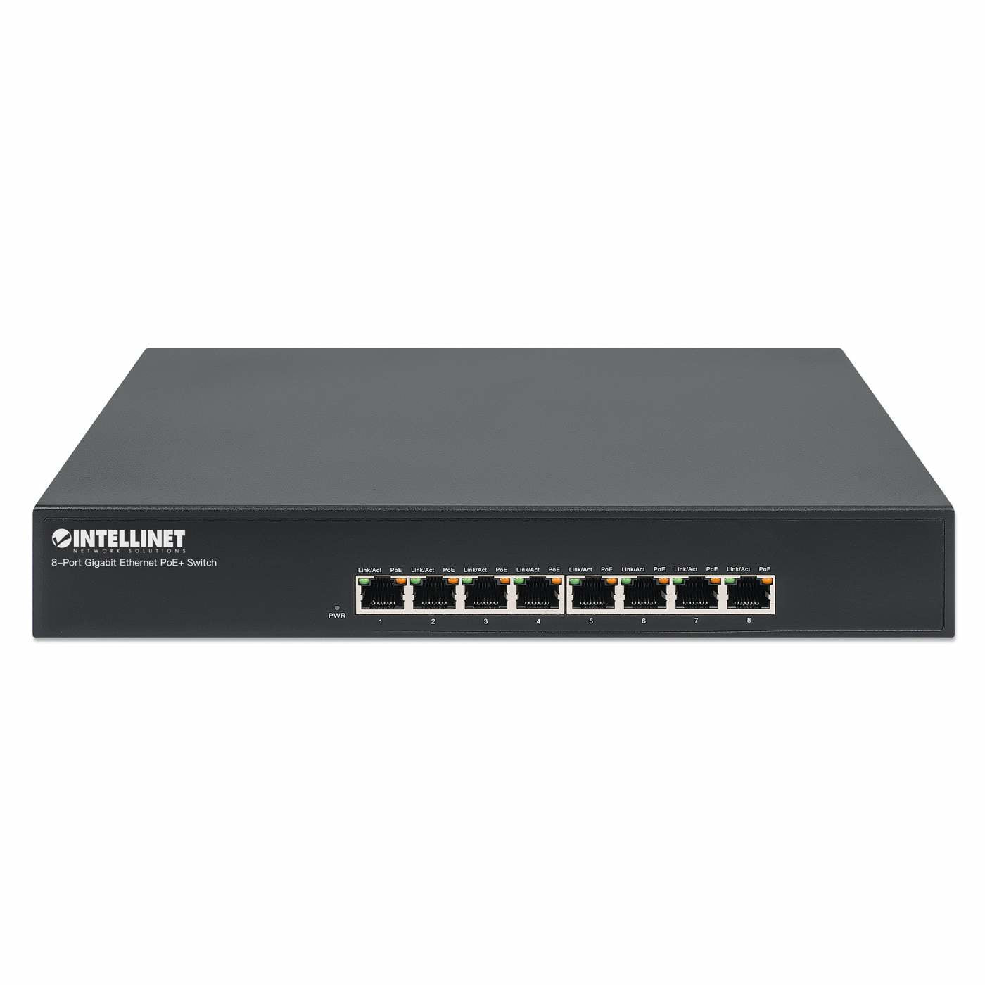 Intellinet 560641 dispositivo de redes Gigabit Ethernet (10/100/1000) Energía sobre Ethernet (PoE) Negro