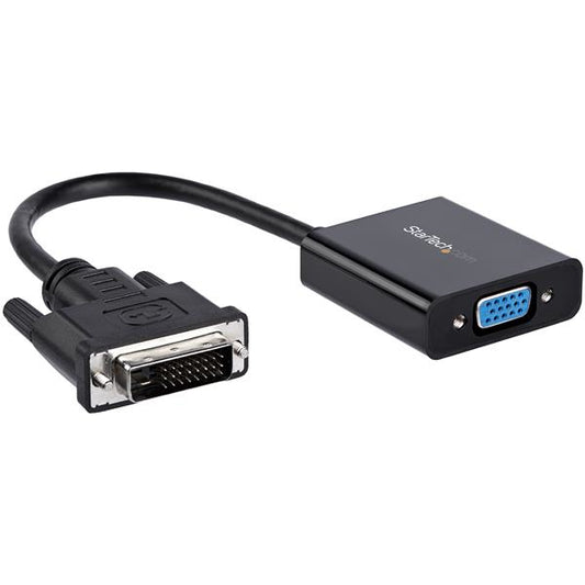 StarTech.com DVI2VGAE adaptador de cable de vídeo 0.19 m Negro