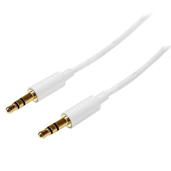 StarTech.com MU2MMMSWH cable de audio 2 m 3,5mm