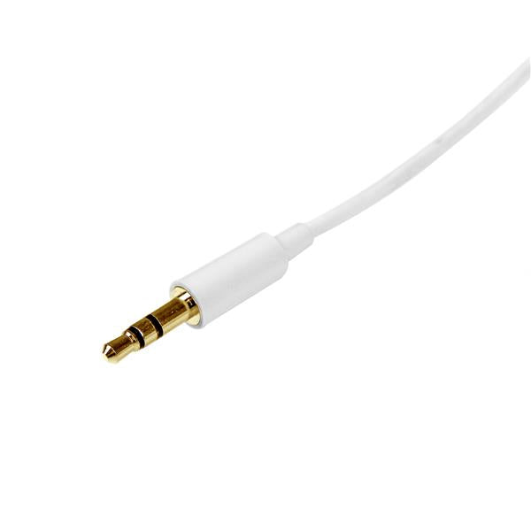 StarTech.com MU2MMMSWH cable de audio 2 m 3,5mm