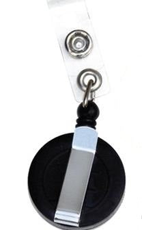 PORTA GAFETES MAE TIPO YOYO NEGRO SOLIDO C/10