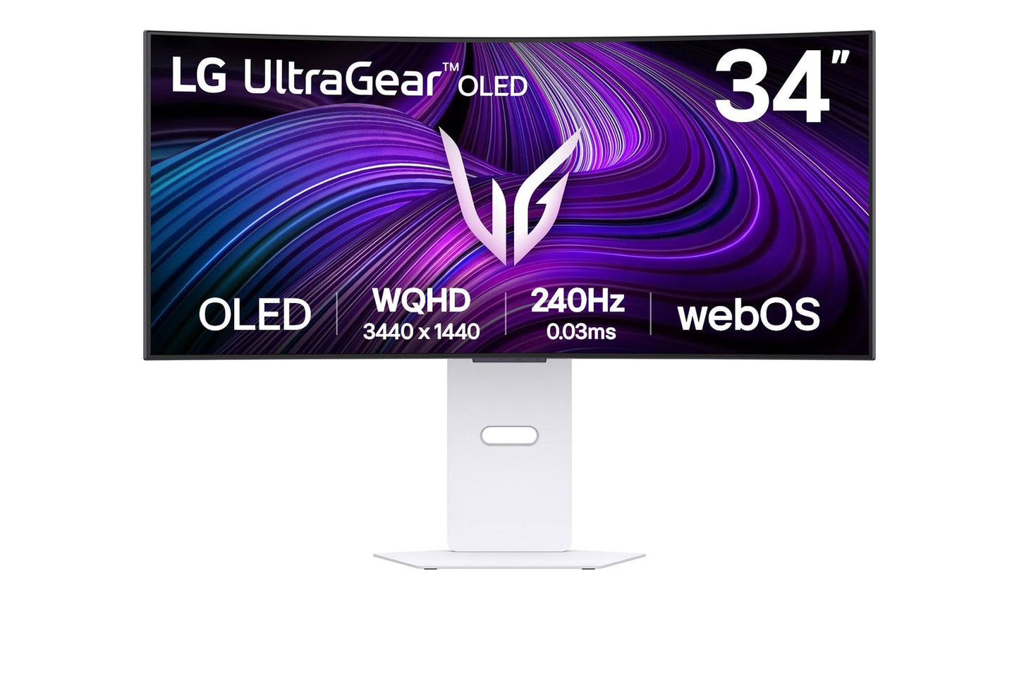 LG 34GX90SA-W monitor de computadora 86.4 cm (34") 3440 x 1440 Pixeles Wide Quad HD OLED Blanco