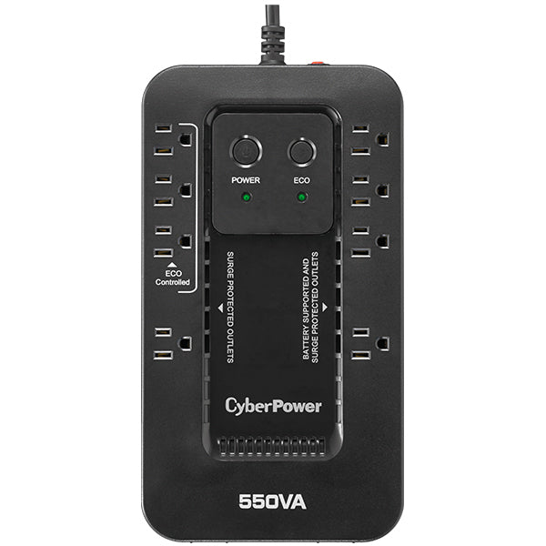 CyberPower EC550G sistema de alimentación ininterrumpida (UPS) En espera (Fuera de línea) 0.55 kVA 330 W 8 salidas AC