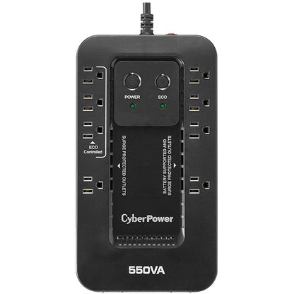 CyberPower EC550G sistema de alimentación ininterrumpida (UPS) En espera (Fuera de línea) 0.55 kVA 330 W 8 salidas AC