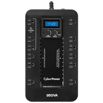 CyberPower EC850LCD sistema de alimentación ininterrumpida (UPS) Línea interactiva 0.85 kVA 510 W 12 salidas AC