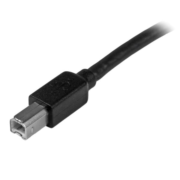 StarTech.com 15m USB 2.0, M/M cable USB 0.48 Gbit/s Aluminio, Negro