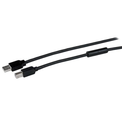 StarTech.com 15m USB 2.0, M/M cable USB 0.48 Gbit/s Aluminio, Negro