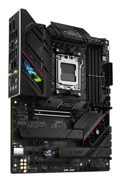 Tarjeta Madre Asus ROG Strix B650E-F Gaming WIFI 4xDDR5 128GB 6400Mhz PCIe 5.0 M.2 1xHDMI 1xDP S AM5 ATX Wi-Fi 6E BT