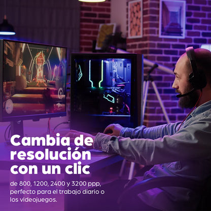 Manhattan 179348 ratón Juego Diestro USB tipo A 3200 DPI