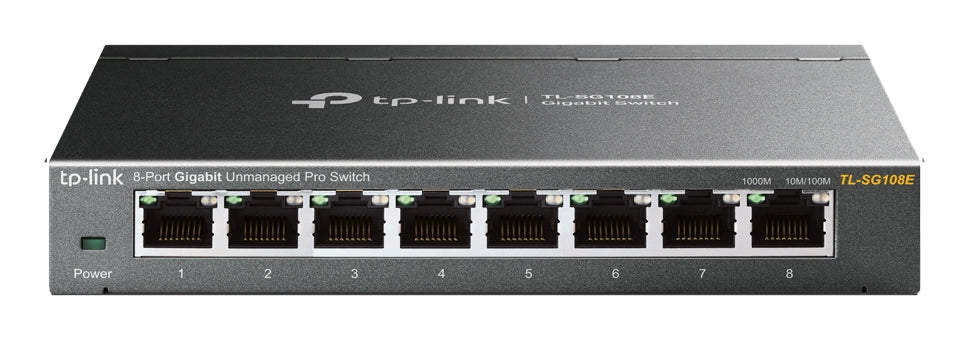 TP-Link TL-SG108E dispositivo de redes Gestionado L2 Gigabit Ethernet (10/100/1000) Negro