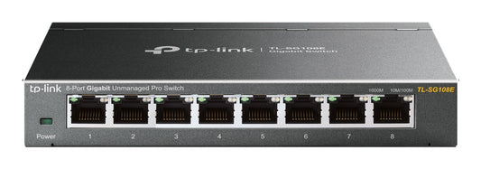 TP-Link TL-SG108E dispositivo de redes Gestionado L2 Gigabit Ethernet (10/100/1000) Negro