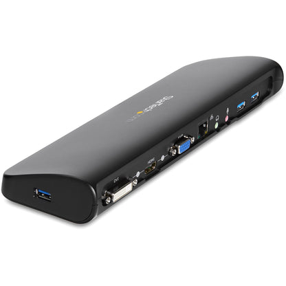 StarTech.com USB3SDOCKHDV base para laptop o replicador de puertos Alámbrico USB 3.2 Gen 1 (3.1 Gen 1) Type-B Negro