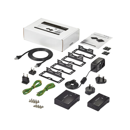 StarTech.com ST121HDBTE extensor de audio/video Transmisor y receptor AV Negro