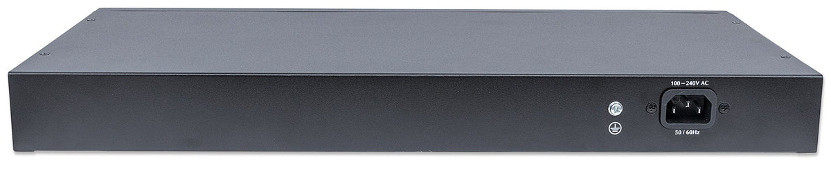 Intellinet 561341 dispositivo de redes Gestionado L2+ Gigabit Ethernet (10/100/1000) Energía sobre Ethernet (PoE) 1U Negro