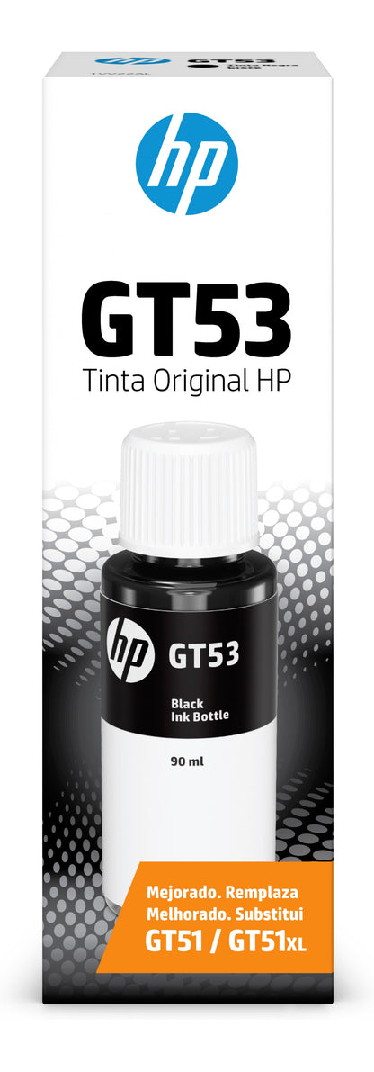 HP GT53 90ml Black Original Bottled Ink Crtg for Ink Tank Plus andPremium Series Printers
