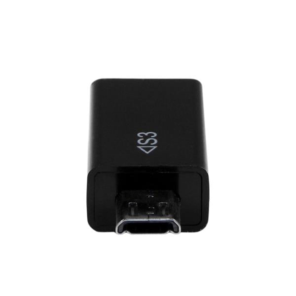 StarTech.com S3MHADAP cambiadores de género de cables USB Micro-B Negro