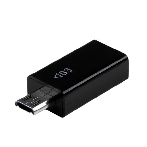 StarTech.com S3MHADAP cambiadores de género de cables USB Micro-B Negro