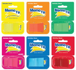 BANDERITAS JANEL SENALES MEMO TIP AZUL C/DESP PET 23X45MM