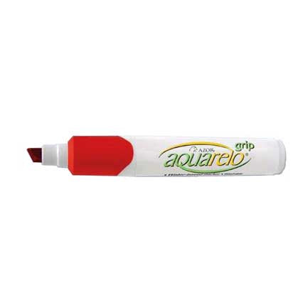 Marcador Aquarelo Grip Color Rojo C/12 Pzas