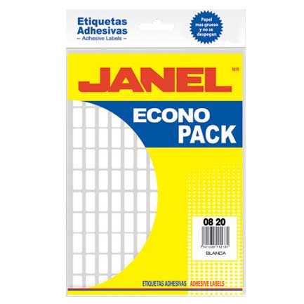 ETIQUETA JANEL ESCOLAR BLANCA 32X64 ECONOPACK