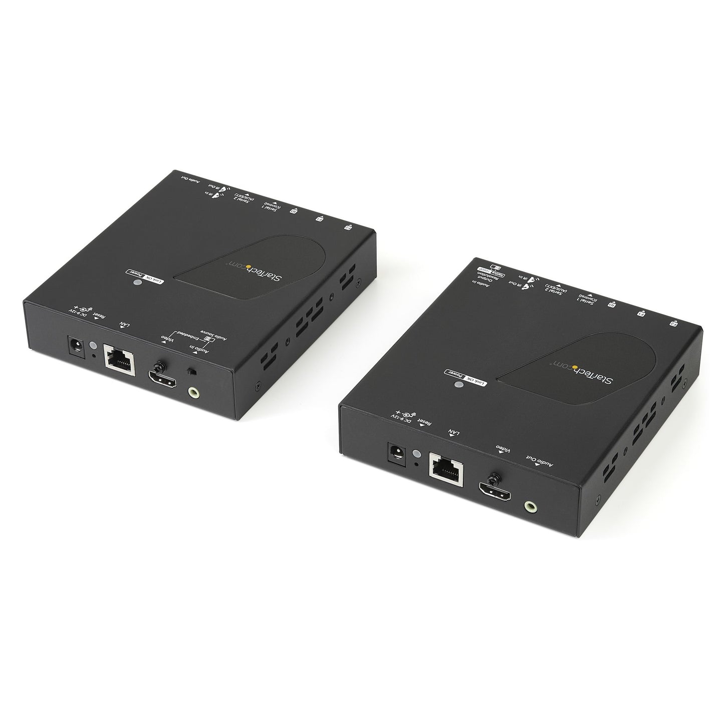 StarTech.com ST12MHDLAN4K extensor de audio/video Transmisor y receptor AV Negro