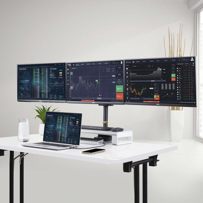 StarTech.com 3MP2AG-MONITOR-ARM soporte para pantalla plana 68.6 cm (27") Escritorio Negro