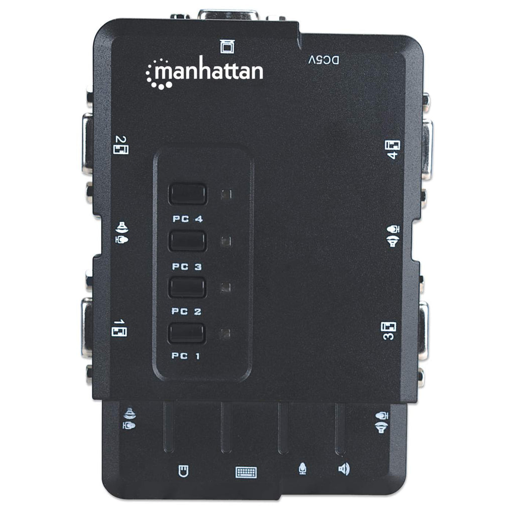 Manhattan 151269 interruptor KVM Negro