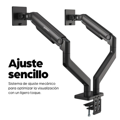 Manhattan 462587 soporte para pantalla plana 114.3 cm (45") Escritorio Negro
