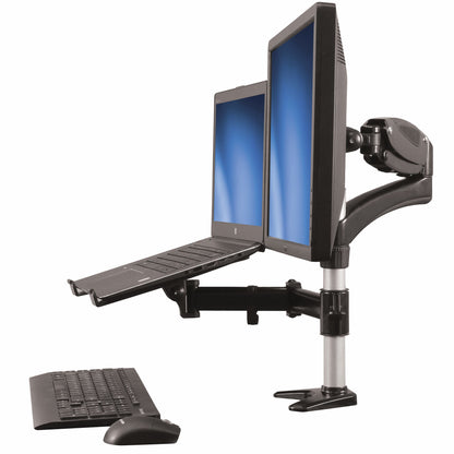 StarTech.com ARMUNONB soporte para pantalla plana 68.6 cm (27") Escritorio Aluminio, Negro