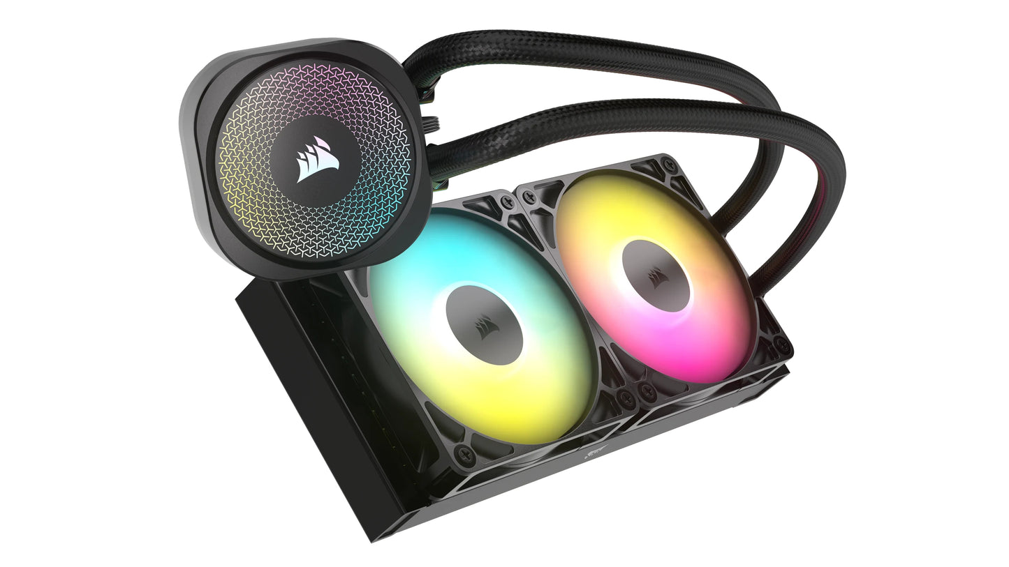 Enfriador líquido Corsair Nautilus 240 RS para CPU 2x 120mm hasta 2100RPM Negro RGB