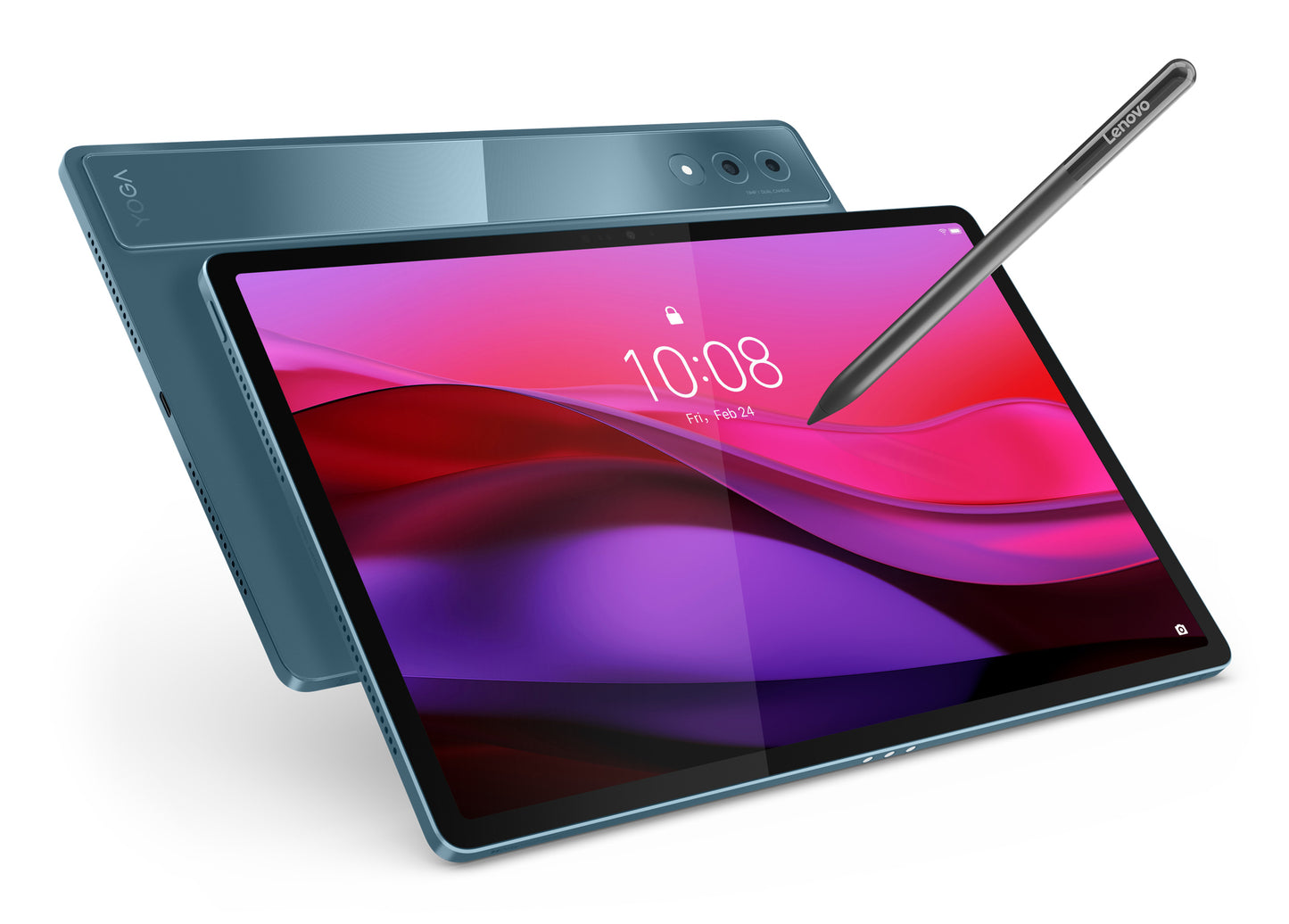 Lenovo Yoga Tab Plus Snapdragon 256 GB 32.3 cm (12.7") 16 GB Wi-Fi 7 (802.11be) Android 14 Verde azulado