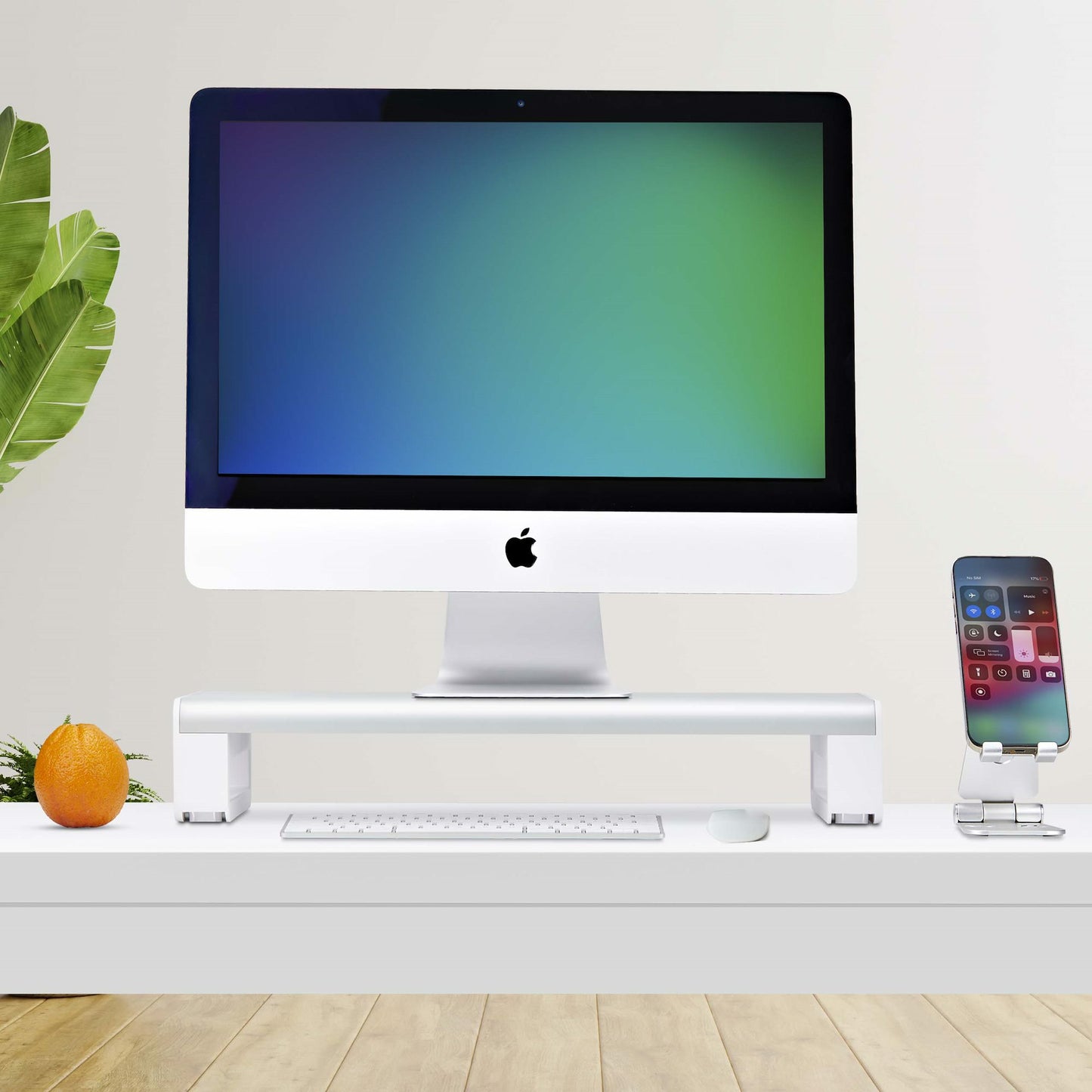StarTech.com 1MFSW-MONITOR-RISER soporte para pantalla plana Escritorio Plata