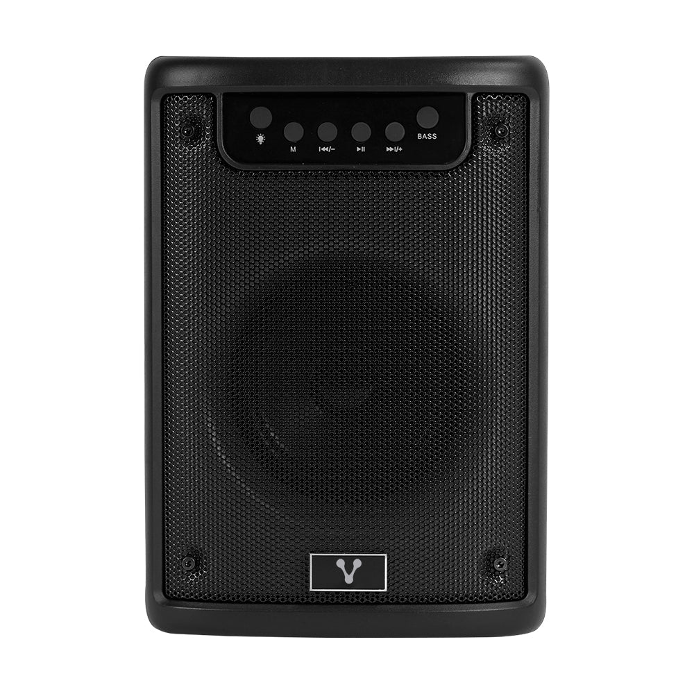 MINI BAFLE VORAGO KSP-205 NEGRO 4" 10WATTS RMS / RECARGABLE / TWS BT 4HRS CARGA USB TIPO C