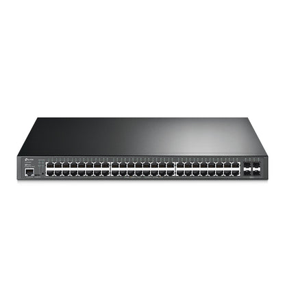 TP-Link JetStream TL-SG3452XP dispositivo de redes Gestionado L2+ Gigabit Ethernet (10/100/1000) Energía sobre Ethernet (PoE) 1U Negro