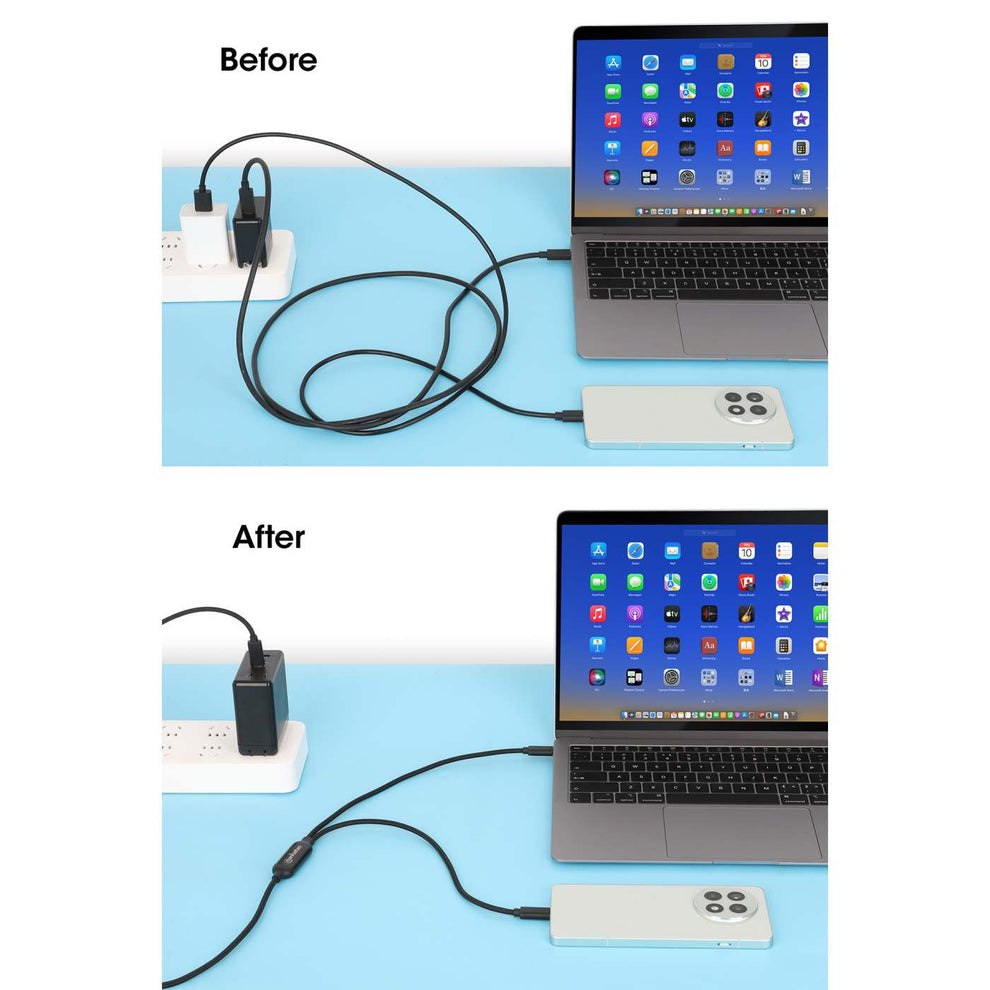 Manhattan 355810 cable USB 2 m USB C 2 x USB C 100 W Negro