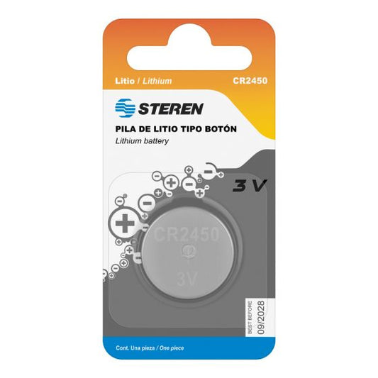 Pila Steren de Litio Tipo Botón CR2450