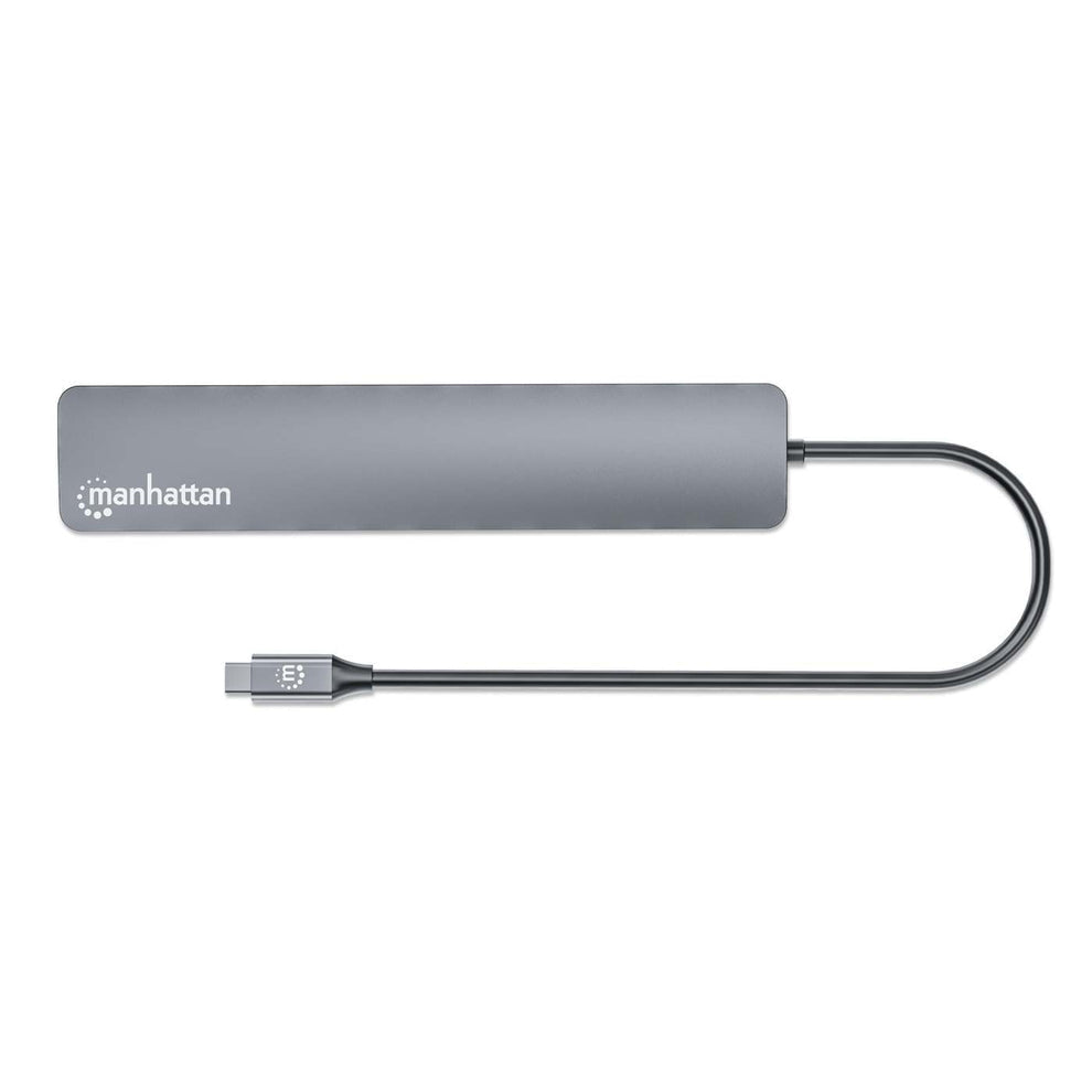 Manhattan 181167 base para laptop o replicador de puertos Alámbrico USB 3.2 Gen 2 (3.1 Gen 2) Type-C Gris