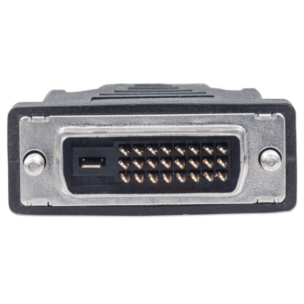 Manhattan 372503 adaptador de cable de vídeo 1.8 m HDMI Tipo A (Estándar) DVI-D Negro