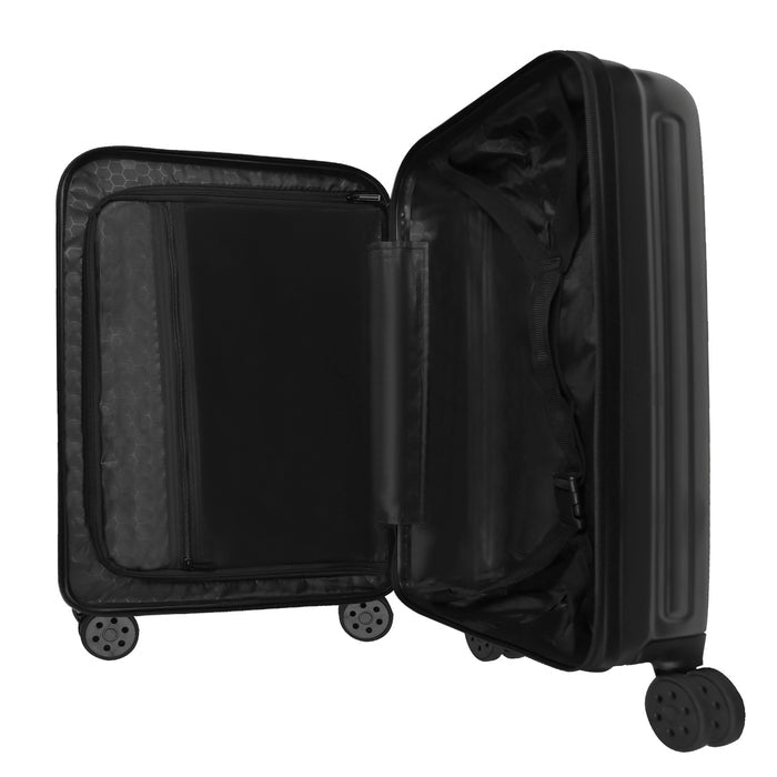 Perfect Choice PC-084792 equipaje Tranvía Caparazón duro Gris Acrilonitrilo butadieno estireno (ABS), Aluminio, Policarbonato (PC), Poliéster
