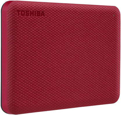 Disco Duro Externo Toshiba Canvio Advance V10 4TB 2.5" USB 3.2 Gen 1 Color Rojo para Windows/Mac