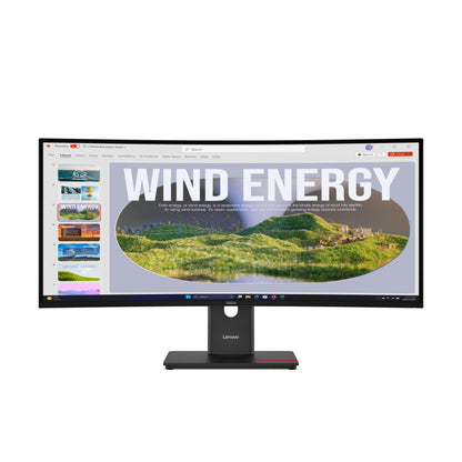 Lenovo ThinkVision T34WD-40 monitor de computadora 86.4 cm (34") 3440 x 1440 Pixeles LED Negro