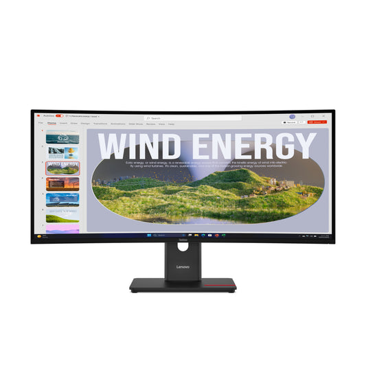 Lenovo ThinkVision T34WD-40 monitor de computadora 86.4 cm (34") 3440 x 1440 Pixeles LED Negro