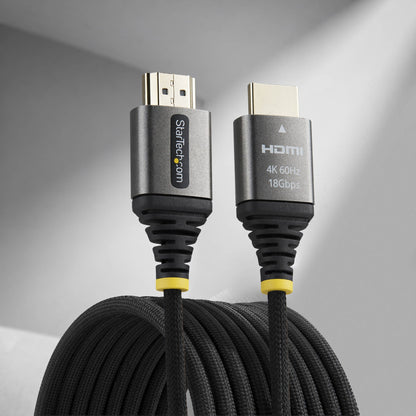 StarTech.com HDMI2-FLEX-4K60-2M cable HDMI HDMI Tipo A (Estándar) Negro, Plata